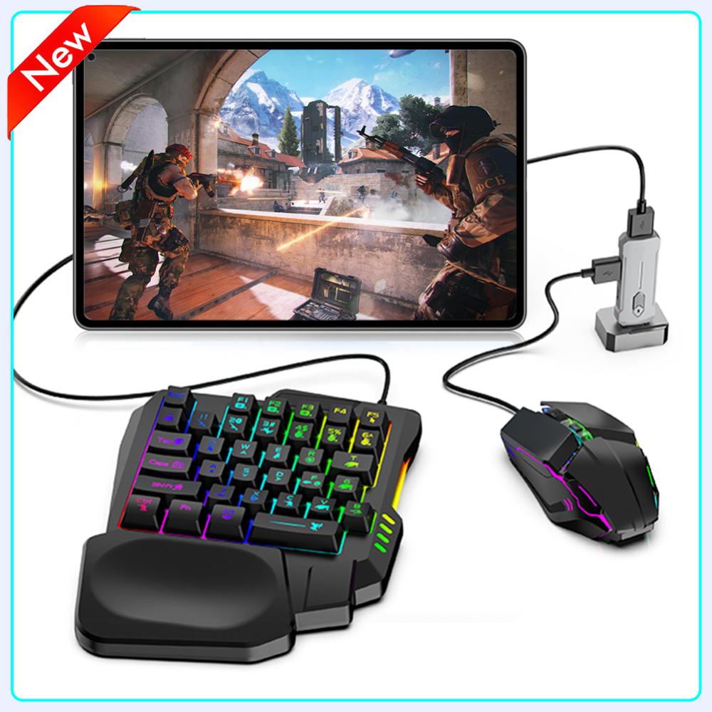 Gaming Keyboard Extension - ชุดคีย์บอร์ดและเมาส์แปลงสัญญาณสำหรับเล่นเกมมือถือ 5 in 1 รองรับ BT