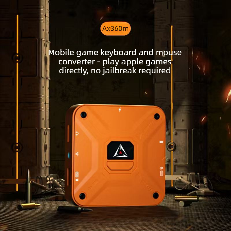 Gaming Keyboard And Mouse Converter For Mobile - Aimzenix AX360M QiBing ตัวแปลงคีย์บอร์ดและเมาส์สำหรับ iOS, อุปกรณ์เสริมเกมมือถือความเร็วสูง