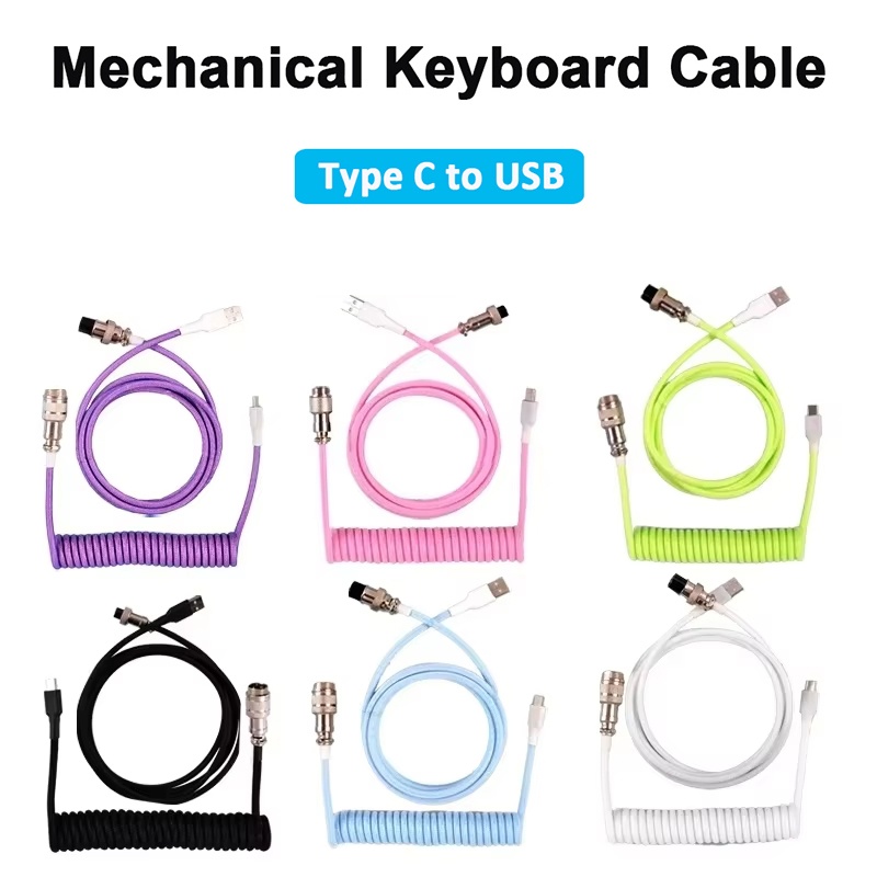 สายเคเบิลแบบขดสำหรับคีย์บอร์ดแ - Coiled Usb Cable บทวิจารณ์และราคา