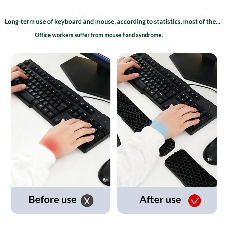 แผ่นรองข้อมือเมาส์รูปทรงรังผึ้ - Gaming Keyboard Mouse บทวิจารณ์และราคา