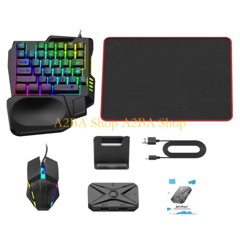 A2BA คีย์บอร์ดไร้สายและตัวแปลง - Gaming Keyboard And Mouse Converter For Mobile บทวิจารณ์และราคา