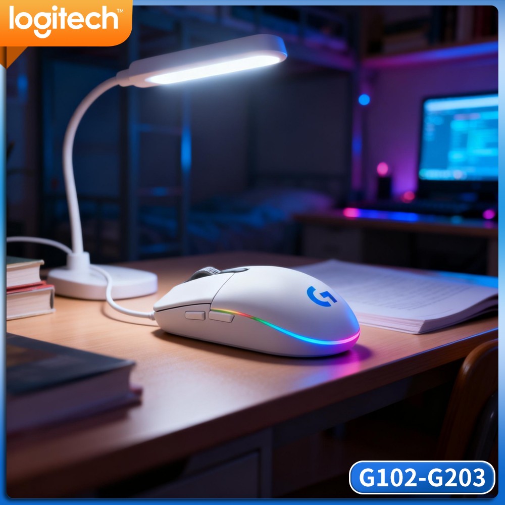 เมาส์เกมมิ่ง Logitech G102 แบบ - Logitech Mouse G203 บทวิจารณ์และราคา