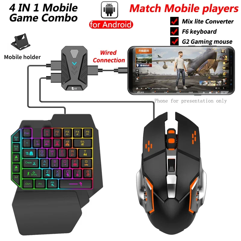มีสินค้าในสต็อก คอนโทรลเลอร์ M - Gaming Keyboard And Mouse Converter For Mobile บทวิจารณ์และราคา