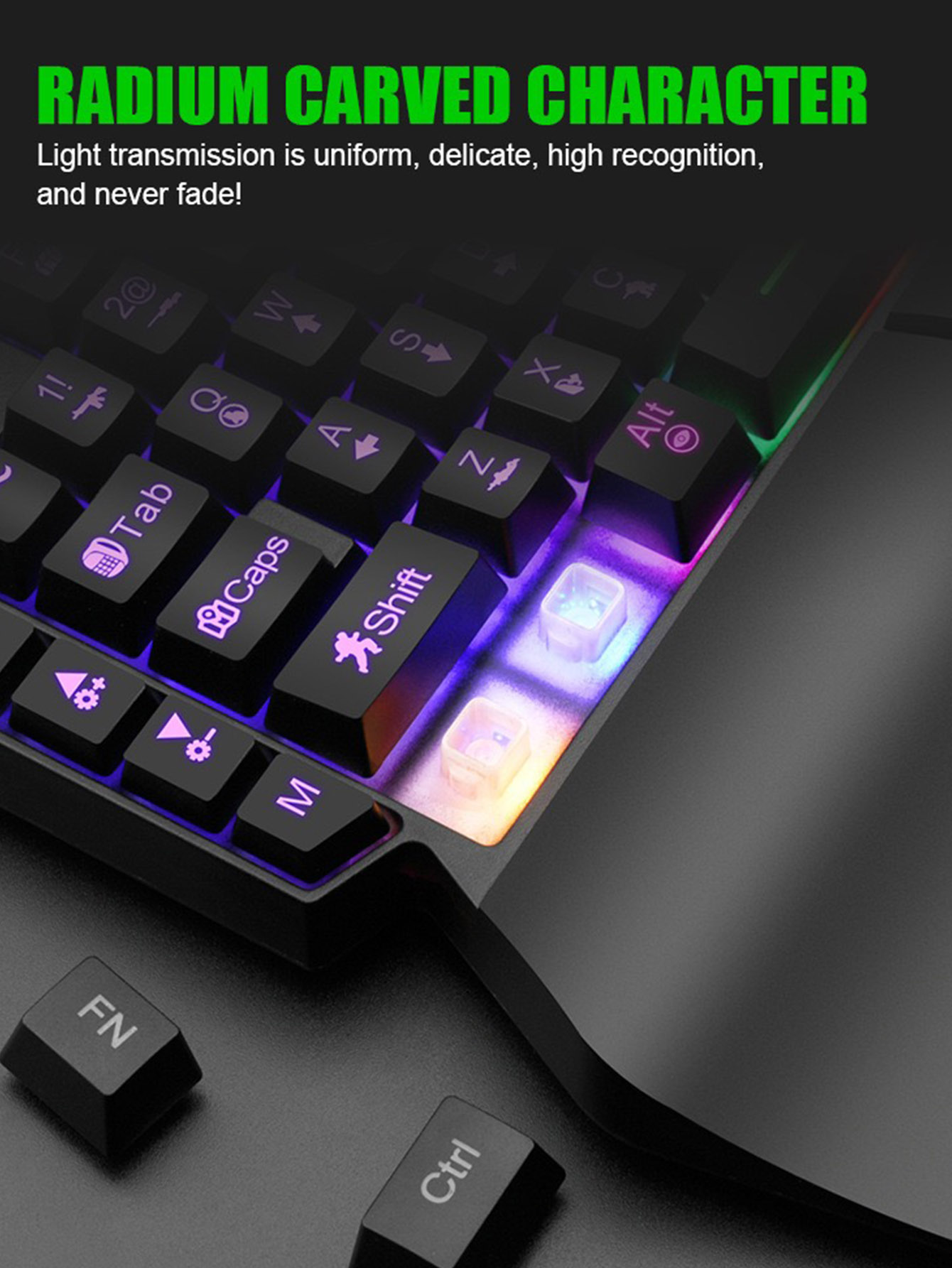 คีย์บอร์ดเกมมิ่งแบบมีสายสำหรับ - Gaming Keyboard 1 Hand บทวิจารณ์และราคา