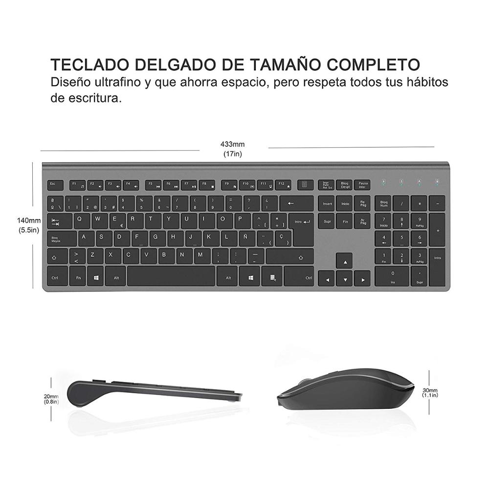ชุดแป้นพิมพ์และเมาส์ไร้สายแบบเ - Gaming Keyboard And Mouse Combo Wireless บทวิจารณ์และราคา