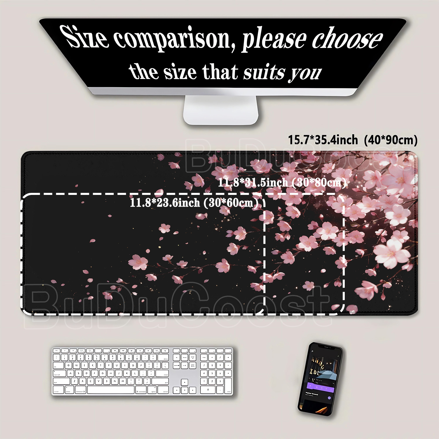 แผ่นรองเมาส์ลายดอกซากุระญี่ปุ่ - Gaming Keyboard Typewriter บทวิจารณ์และราคา