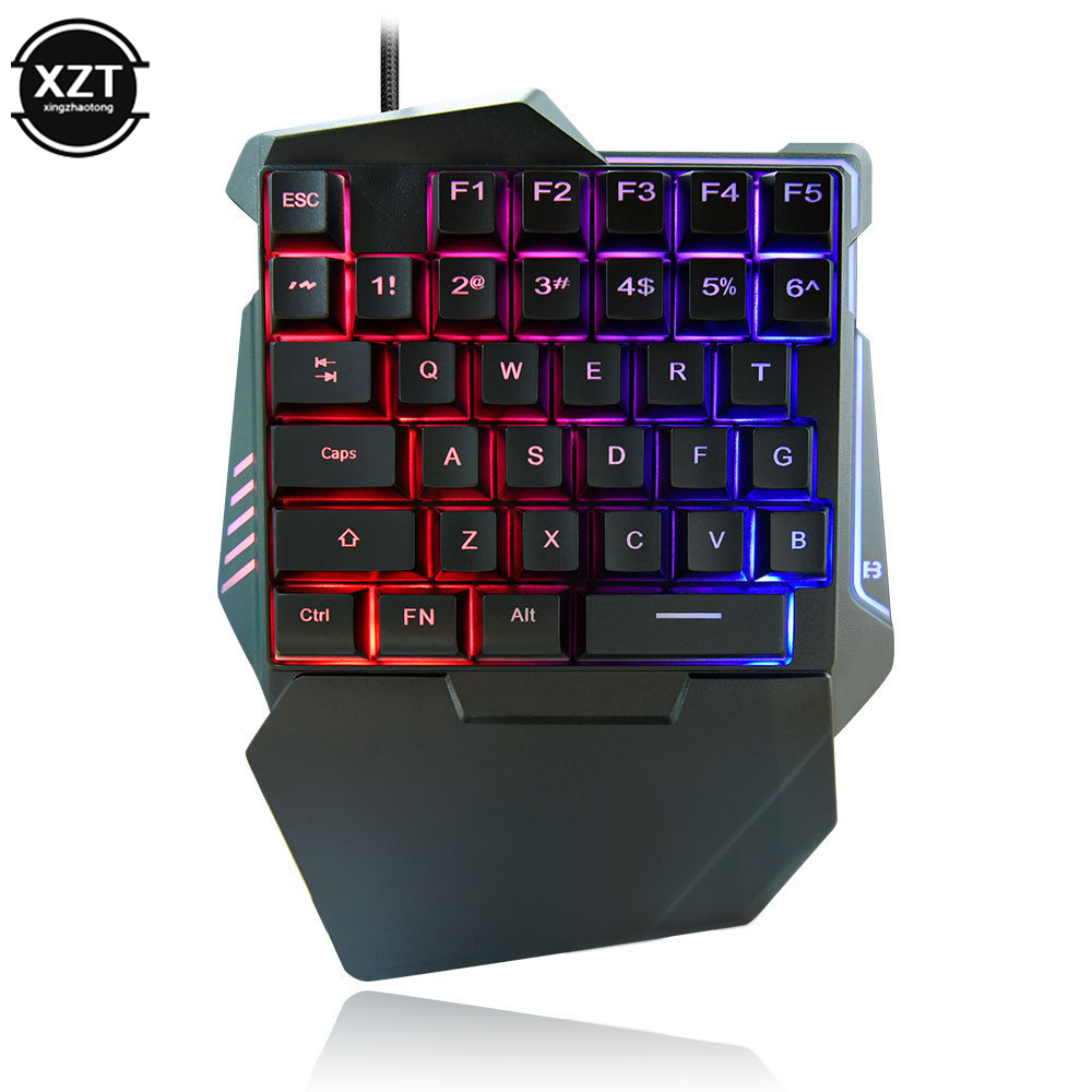 คีย์บอร์ดแบบใช้มือเดียวแบบ USB - Gaming Keyboard Half บทวิจารณ์และราคา