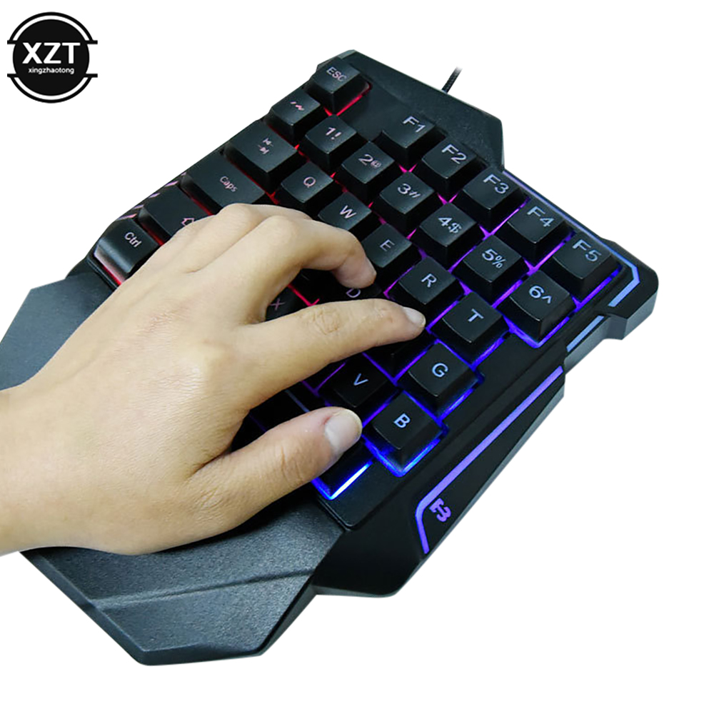 คีย์บอร์ดแบบใช้มือเดียวแบบ USB - Gaming Keyboard Half บทวิจารณ์และราคา