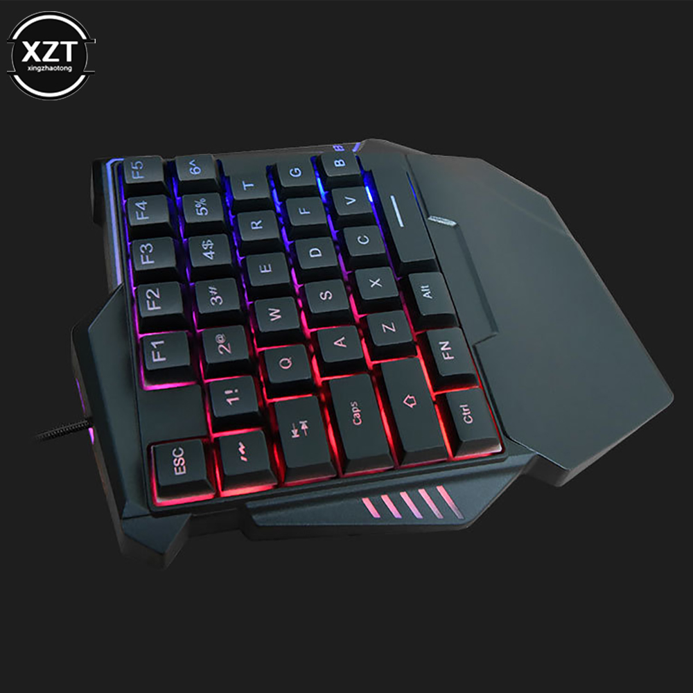คีย์บอร์ดแบบใช้มือเดียวแบบ USB - Gaming Keyboard Half บทวิจารณ์และราคา
