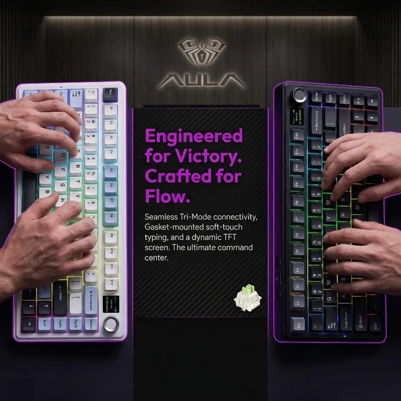 คีย์บอร์ดกลไก AULA F75 Max รูป - Gaming Keyboard Hot Swappable บทวิจารณ์และราคา