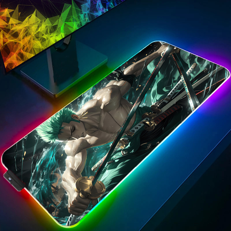 ONE PIECE Zoro Mouse Pad RGB อ - Gaming Keyboard Tactile บทวิจารณ์และราคา