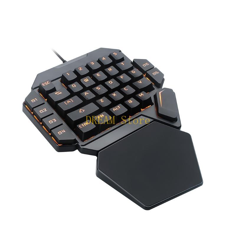 มือเดียว RGB Luminous Backlit  - Gaming Keyboard Half บทวิจารณ์และราคา