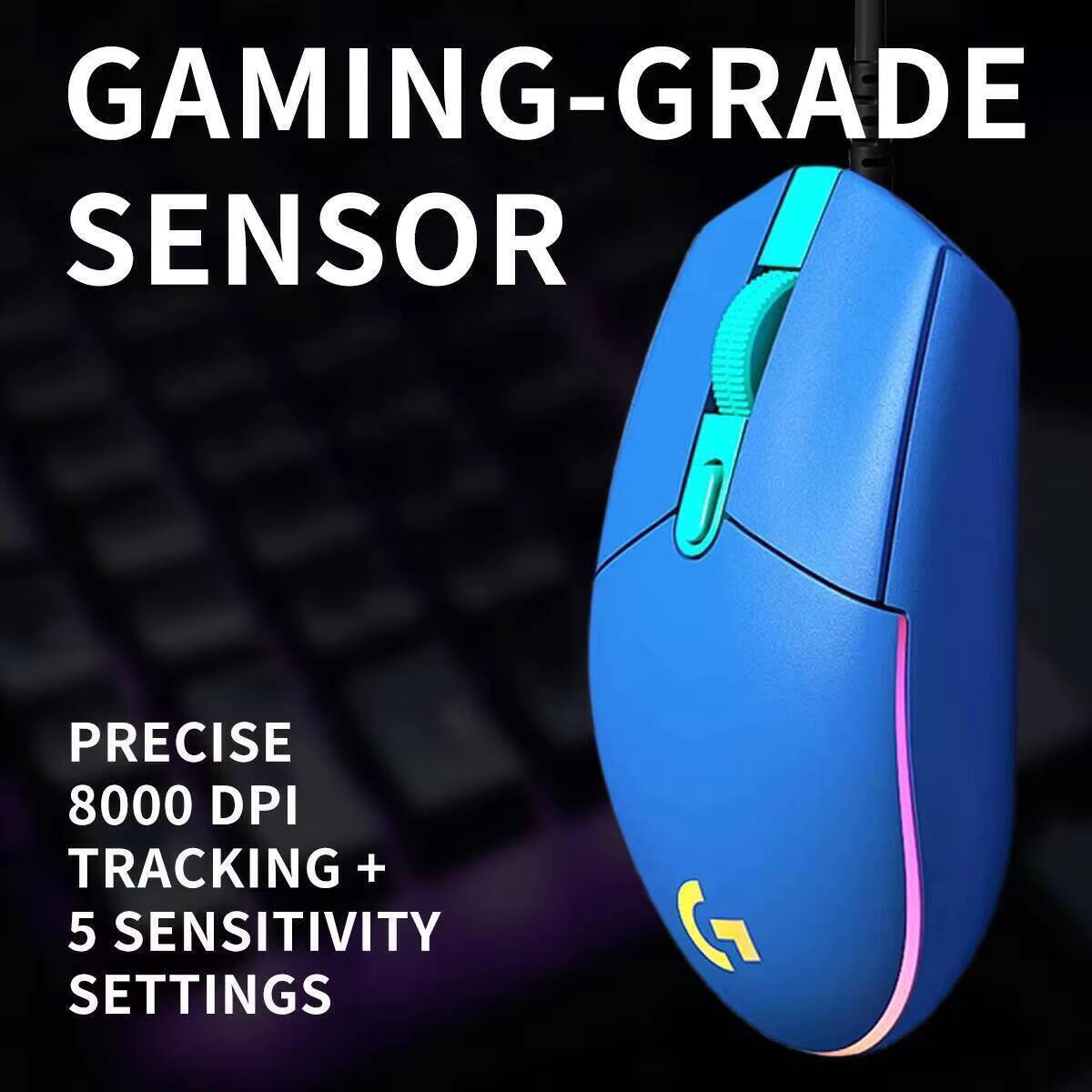 เมาส์เกมมิ่ง Logitech G203 Pro - Logitech Mouse G203 บทวิจารณ์และราคา