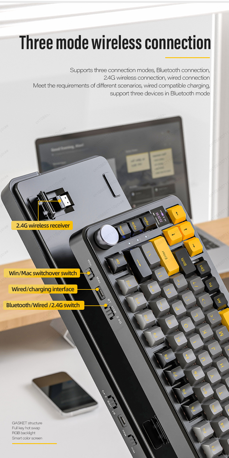 คีย์บอร์ดเกมมิ่ง AL66 รุ่นใหม่ - Gaming Keyboard Hot Swappable บทวิจารณ์และราคา