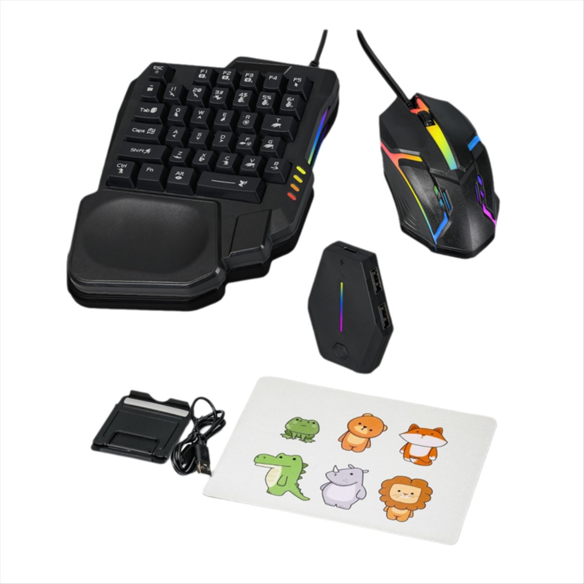 ★ ▲   คีย์บอร์ดเกมมิ่ง RGB 35  - Gaming Keyboard And Mouse Converter For Mobile บทวิจารณ์และราคา