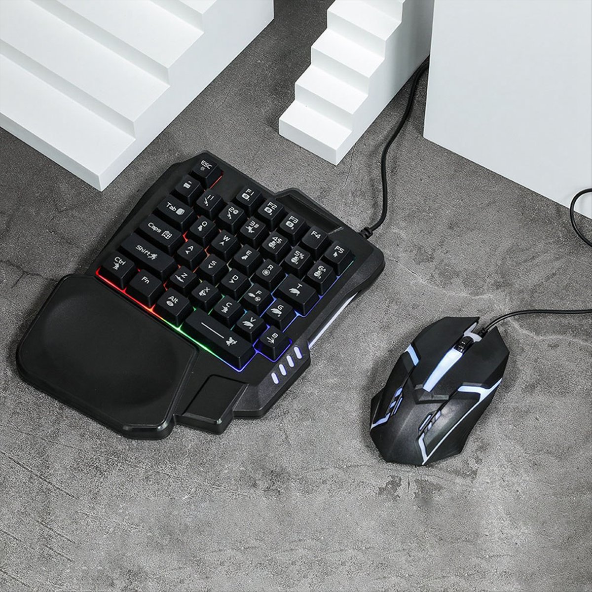 ★ ▲   คีย์บอร์ดเกมมิ่ง RGB 35  - Gaming Keyboard And Mouse Converter For Mobile บทวิจารณ์และราคา