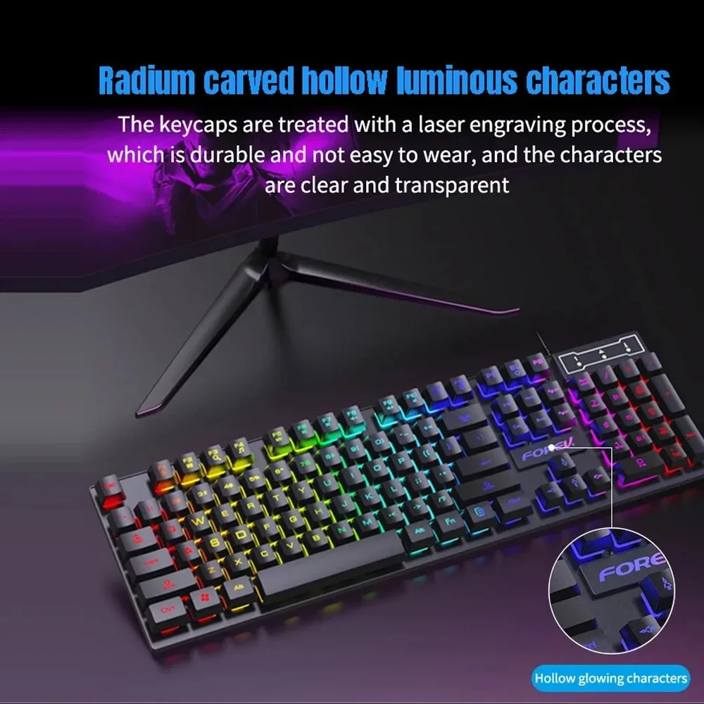 104 คีย์แบ็คไลท์คีย์บอร์ดแบบมี - Gaming Keyboard Half บทวิจารณ์และราคา
