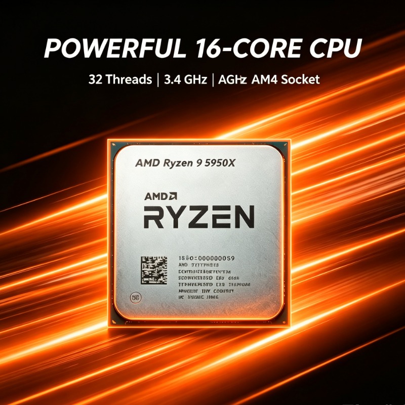 Ryzen 9 5950X ซีพียูเดสก์ท็อปป - Amd Cpu Ryzen 9 บทวิจารณ์และราคา