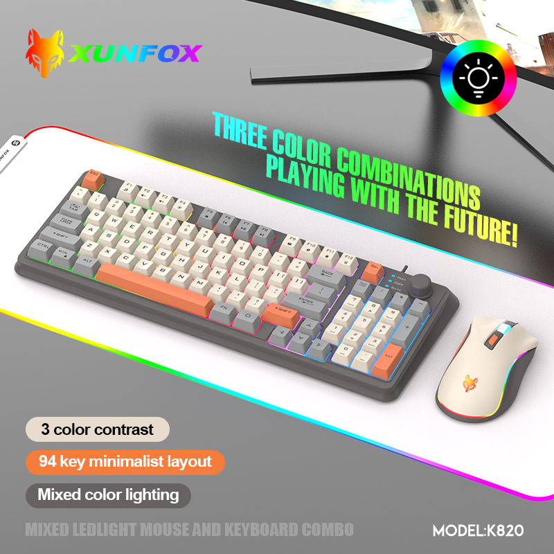 K820 USB เกมคีย์บอร์ดเมาส์ชุด  - Gaming Keyboard And Mouse Combo Wireless บทวิจารณ์และราคา