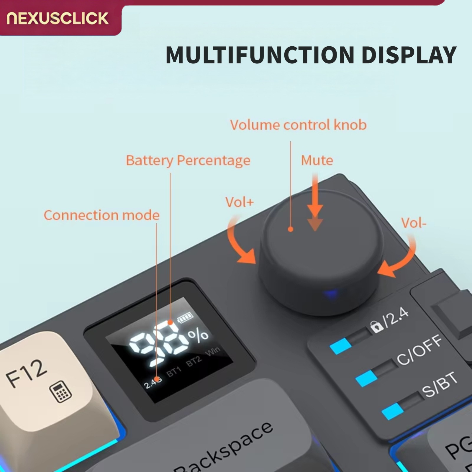 NexusClick คีย์บอร์ดและเมาส์แบ - Gaming Keyboard And Mouse Combo Wireless บทวิจารณ์และราคา