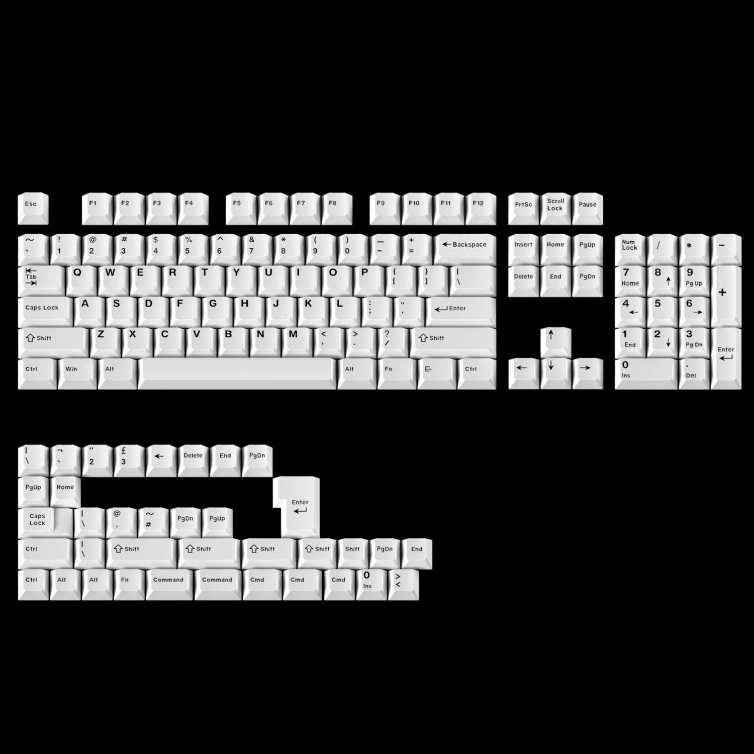 คีย์แคปสีขาวล้วนสไตล์มินิมอล โ - Gaming Keyboard Extension บทวิจารณ์และราคา