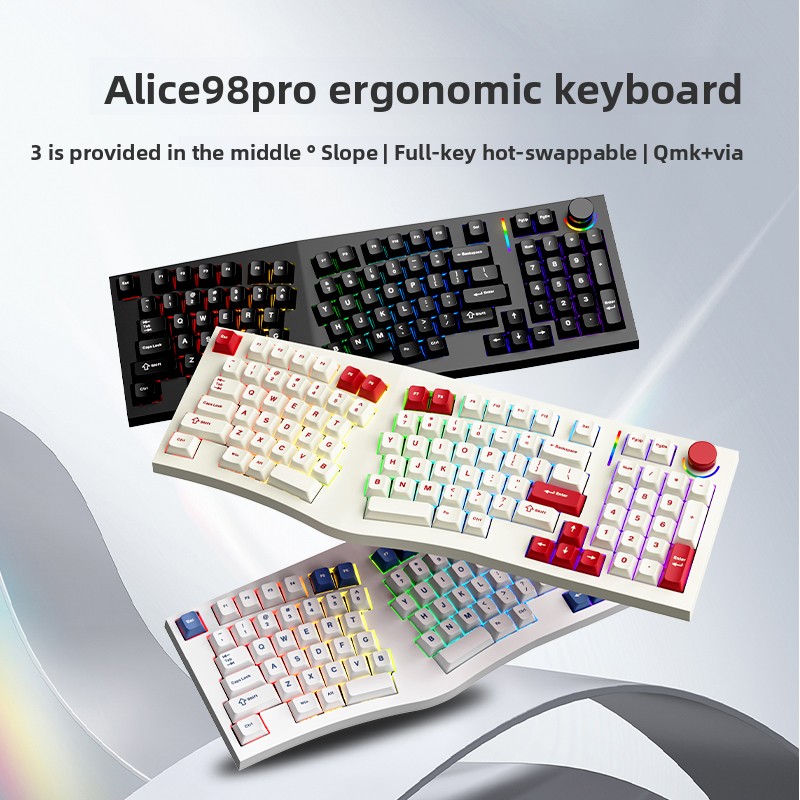 คีย์บอร์ดกลไก FEKER Alice98pro - Gaming Keyboard Hot Swappable บทวิจารณ์และราคา
