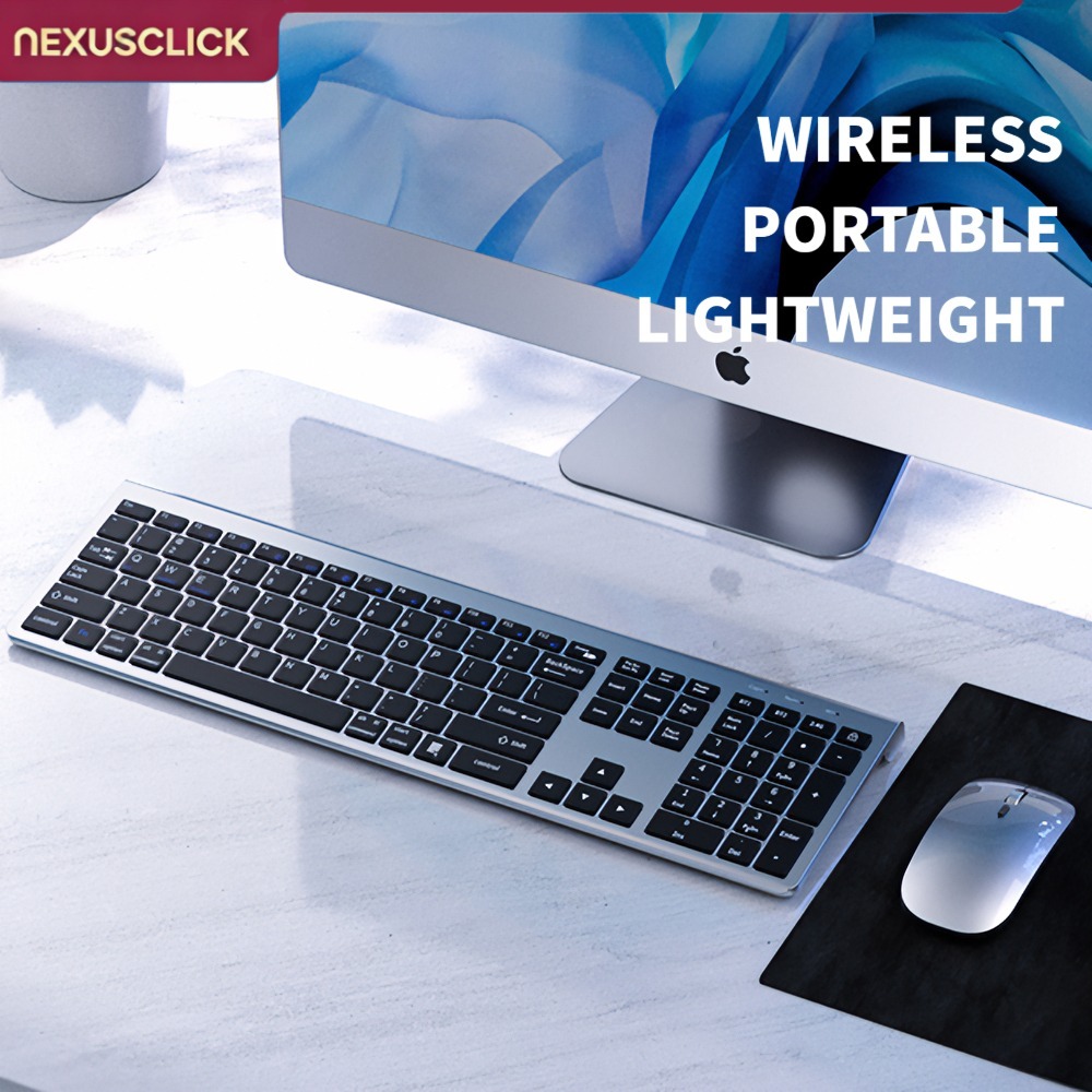NexusClick คีย์บอร์ดและเมาส์ไร - Gaming Keyboard And Mouse Combo Wireless บทวิจารณ์และราคา