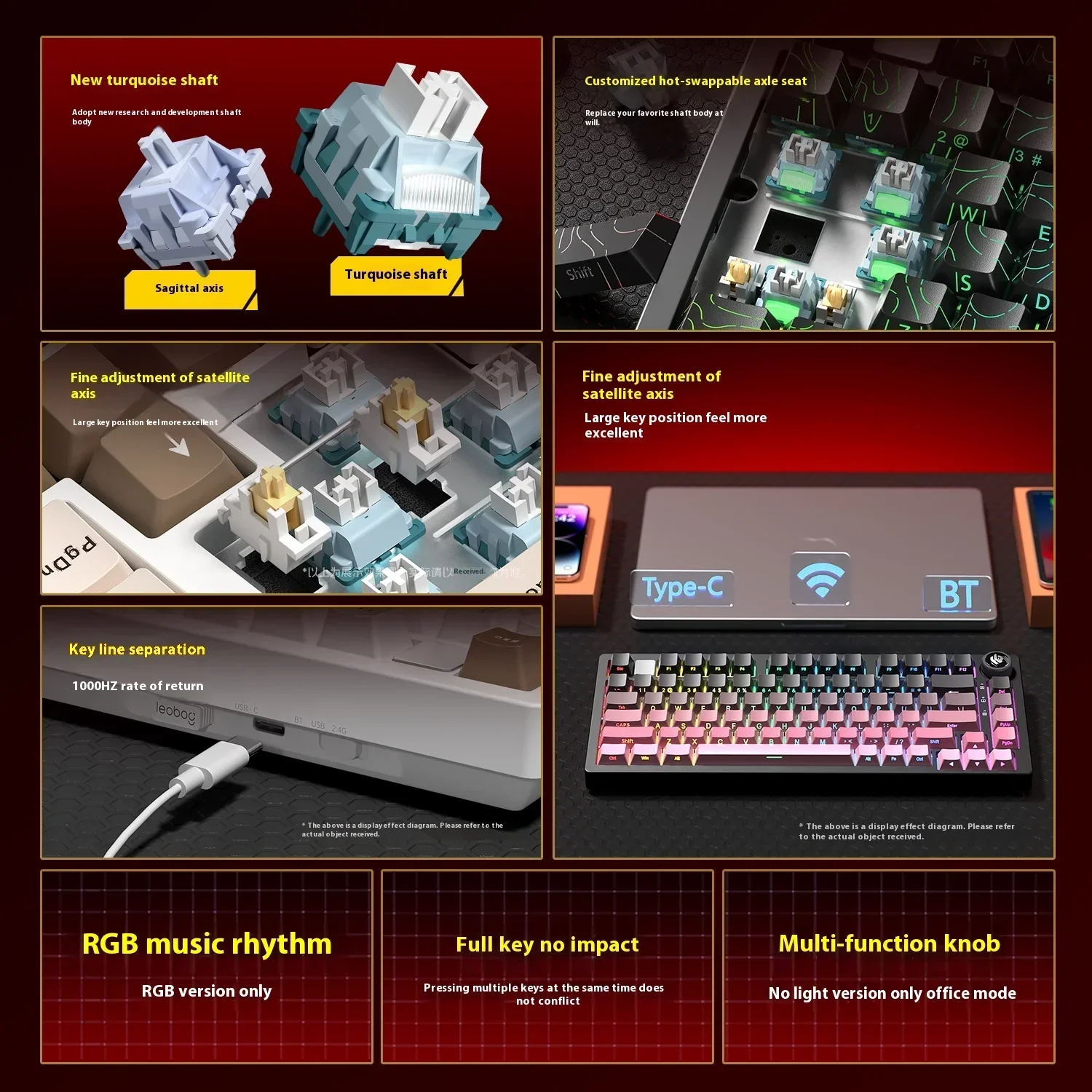 Leobog Hi75C Hi75 Hi75C Pro อล - Gaming Keyboard Extension บทวิจารณ์และราคา
