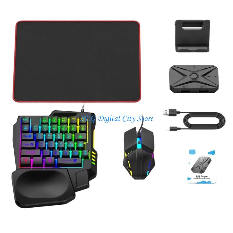 U75B คีย์บอร์ดเกมมือถือ เมาส์  - Gaming Keyboard And Mouse Converter For Mobile บทวิจารณ์และราคา