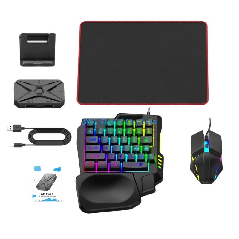 U75B คีย์บอร์ดเกมมือถือ เมาส์  - Gaming Keyboard And Mouse Converter For Mobile บทวิจารณ์และราคา