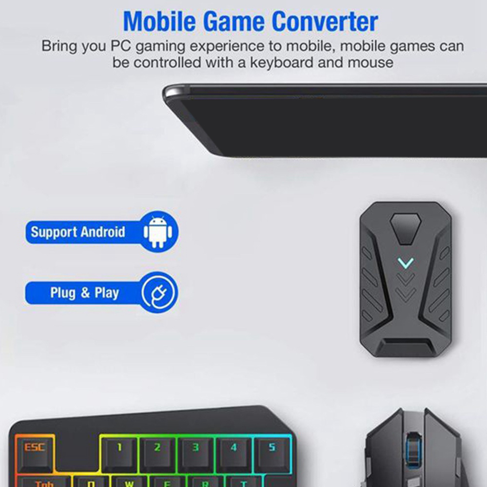 -A94Z แบบพกพาคีย์บอร์ดเกมมือถื - Gaming Keyboard And Mouse Converter For Mobile บทวิจารณ์และราคา